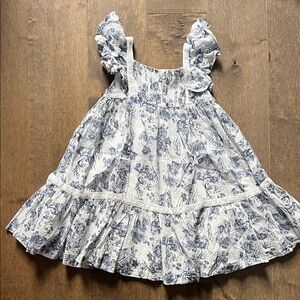 EUC 3T Rachel Zoe Blue and White Kids Dress